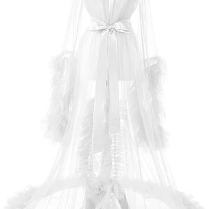 White robe- bridal, maternity